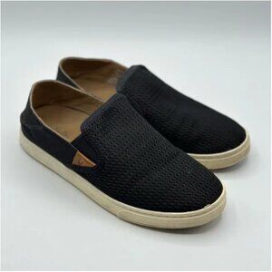 OluKai Women's Pehuea Drop in Heel Sneakers Low Top Slip On Mesh Shoes Size 7